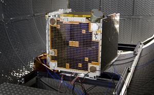 ​​​TechDemoSat - 1 in the thermal vacuum chamber