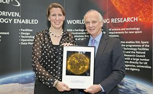 ​​​Felicity Aston and Prof. Richard Holloway​ at the 10th Appleton Space Conference​.