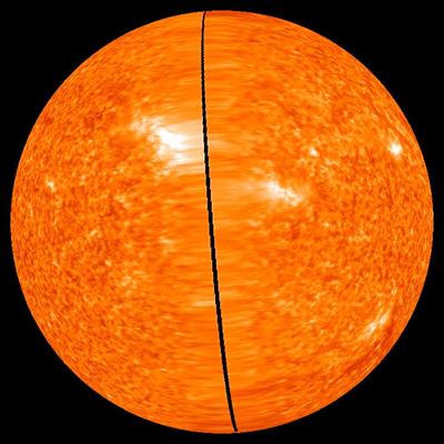 Image of the far side of the Sun.