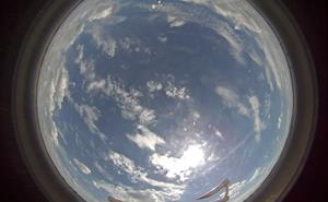 ​​Fisheye view of cloud over Chilbolton Observatory.