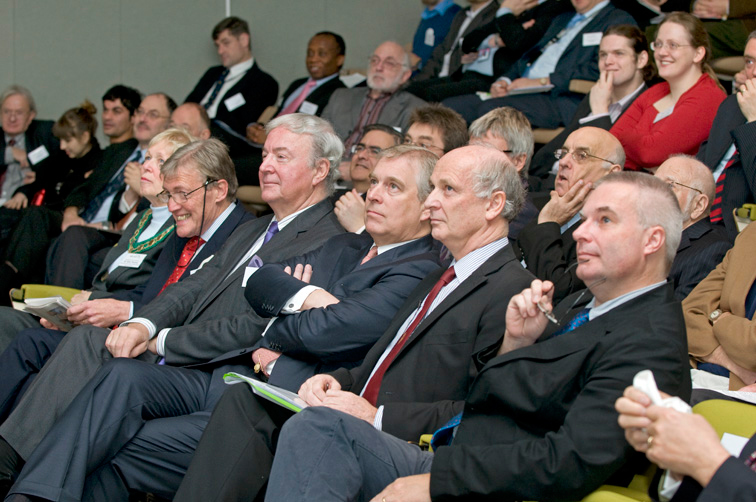 The Appleton Space Conference, HRH Prince Andrew The Duke of York with delegates