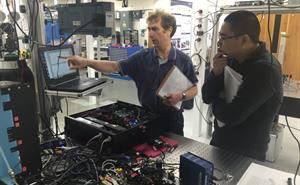 ​​​Customers using the Laser Spectroscopy facility