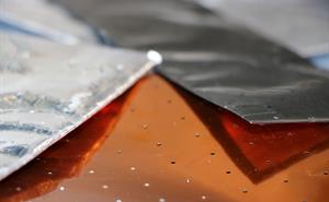 Thermal blankets made of Multi-Layer Insulation with different optical properties.