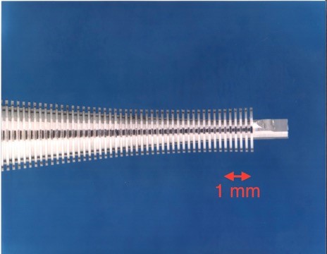 Part of a corrugated feed horn mandrel which is electroplated to produce a horn operating at 325 GHz