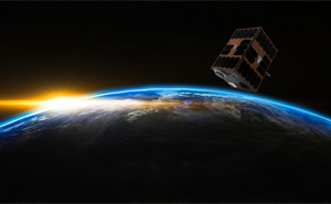 Artist's impression of Speqtre in orbit around the Earth