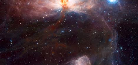 ​Infrared view of a stellar nursery in Monoceros from VISTA satellite