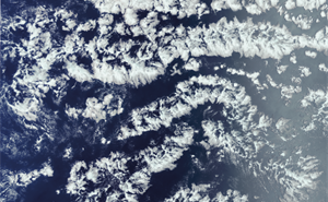 Satellite image of clouds over the Indian Ocean
