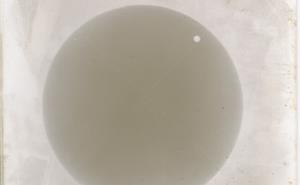 Image of Venus pasing between the Earth and the Sun taken by Melbourne's photoheliograph.
