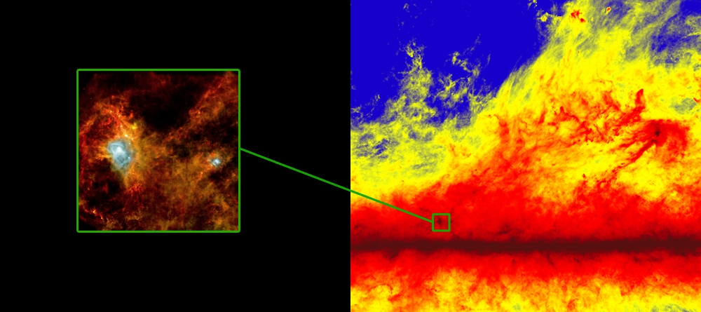 Planck: Filamentary structures are apparent at large and small-scales in the Milky Way