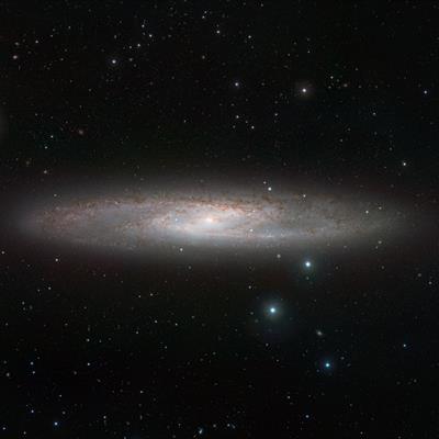 ​Vista's infrared view of the sculptor galaxy
