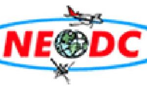 NEODC logo with spacecraft orbiting the Earth