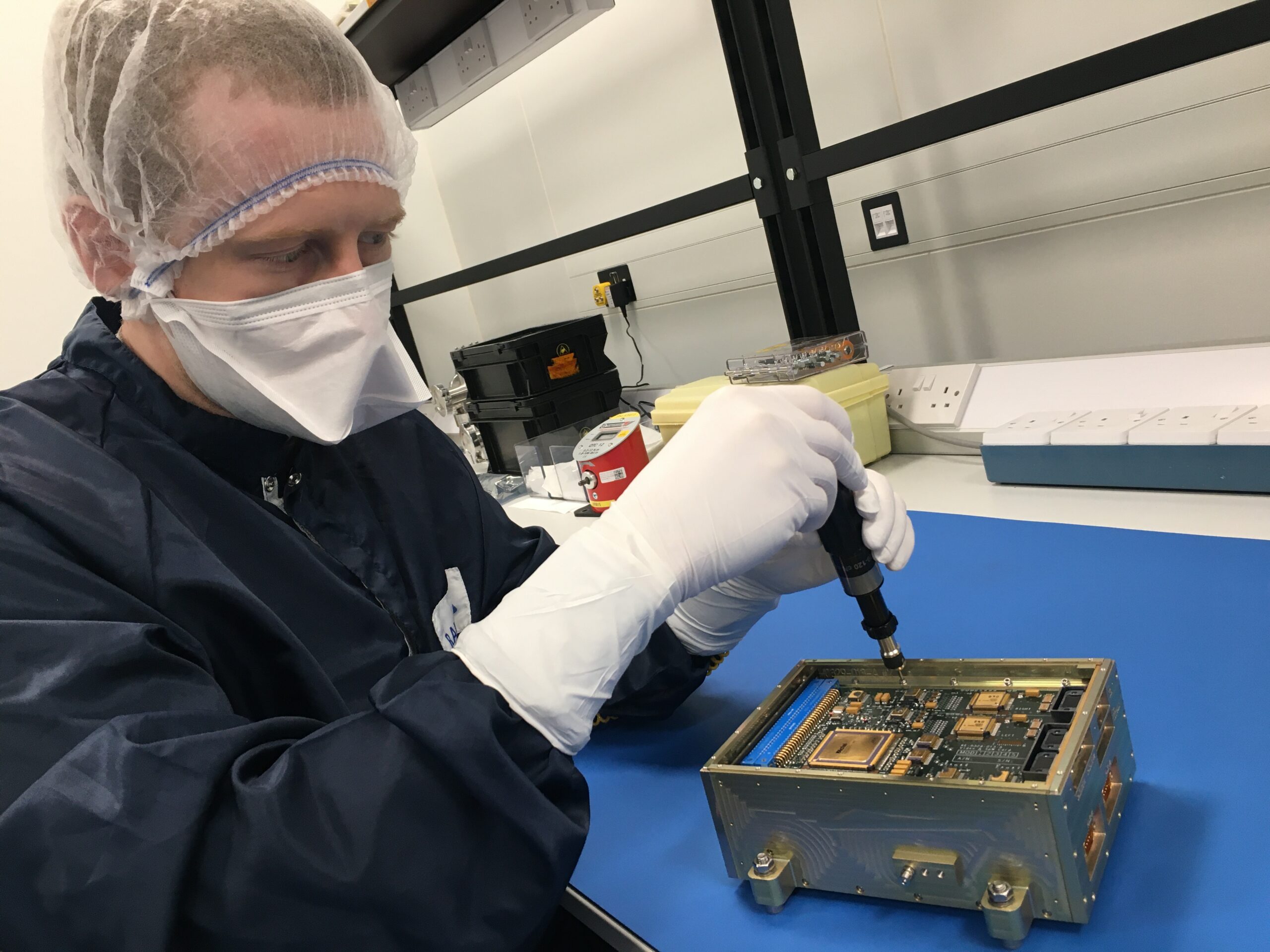 Camera electronic engineering model being finalised at RAL Space.