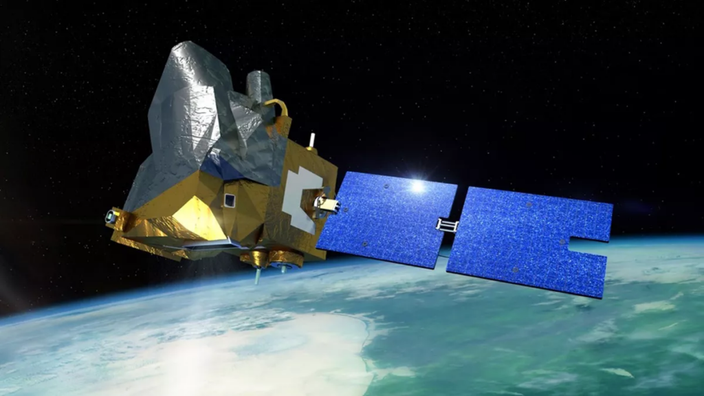 Artist's impression of MicroCarb in space.