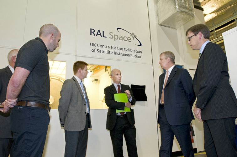 HRH Prince Andrew The Duke of York, opening the UK Centre for the Calibration of Satellite Instrumentation