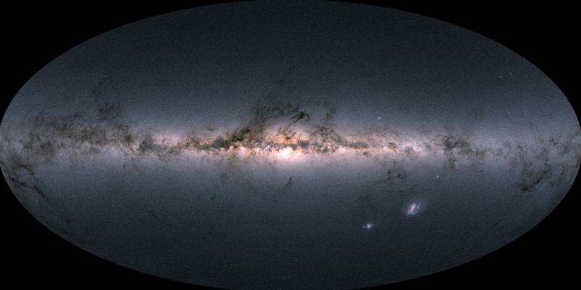 The Milky Way taken by the Gaia spacecraft.