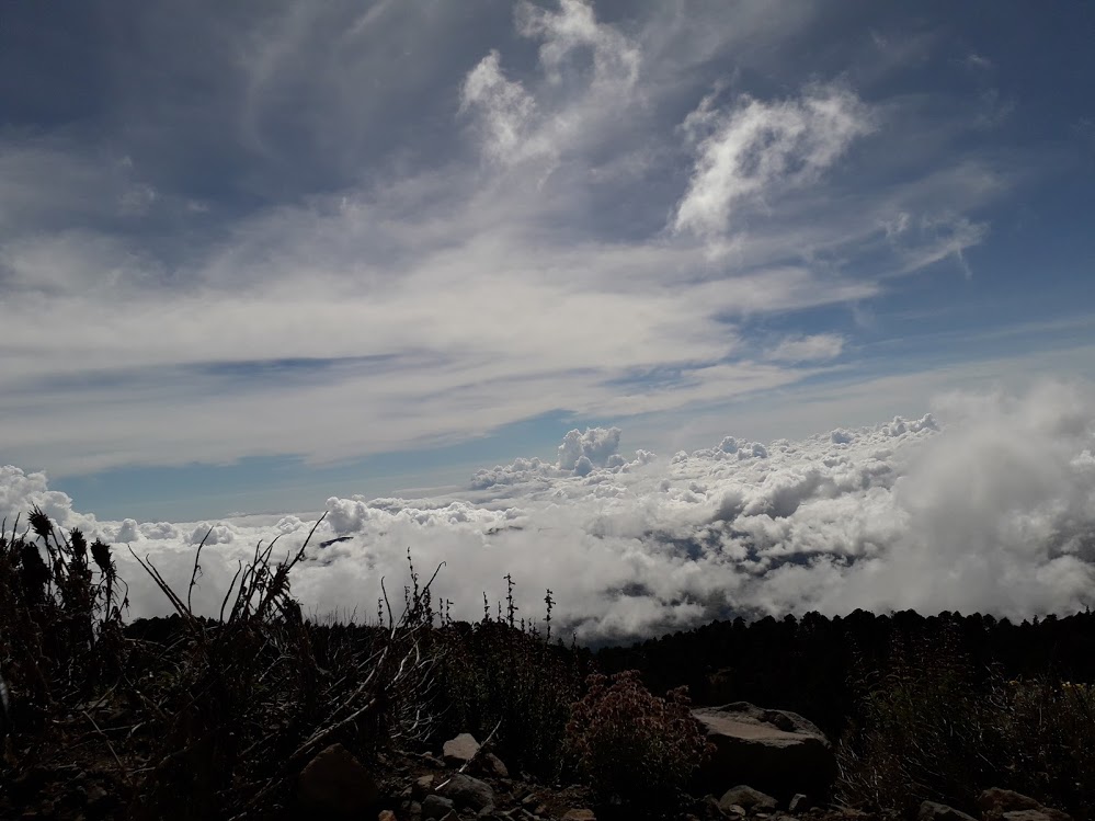 View from above the cloudline