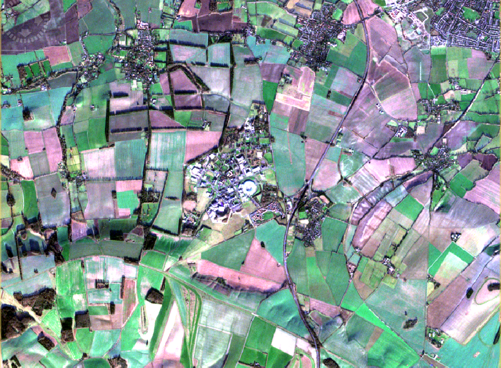 Bird's eye view of RAL taken by a Sentinel satellite.