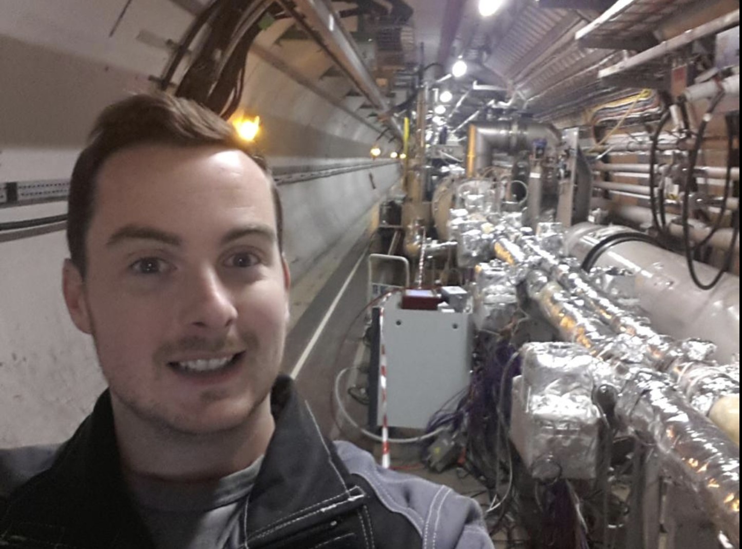 Inside the Large Hadron Collider at CERN.