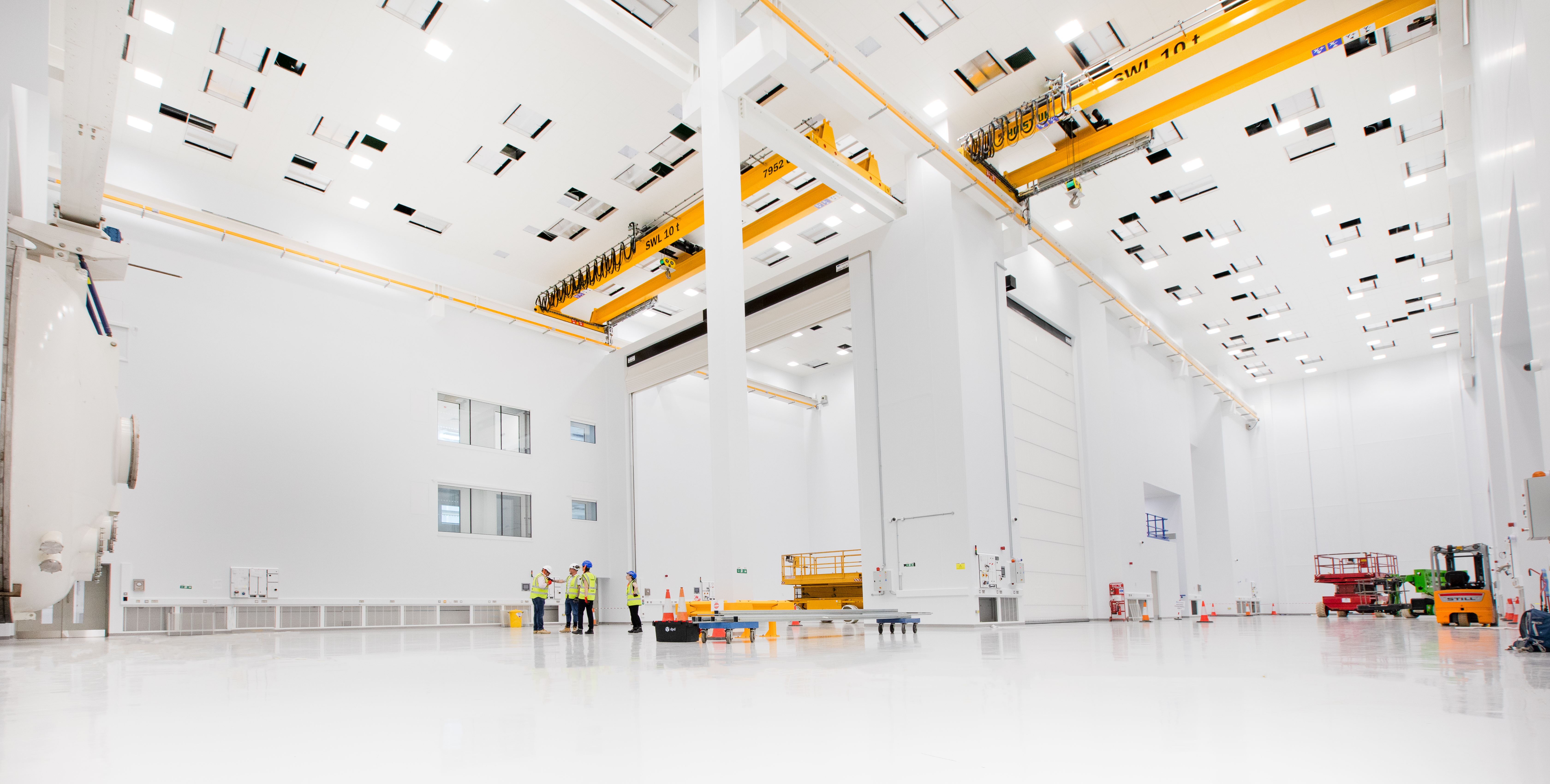 Hall inside the National Satellite Test Facility